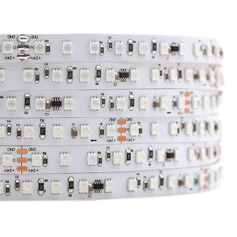 Zegenen positie Auroch 24V 12V Addressable RGB LED Strip 3-Pin TM1934 2835 SMD Lights  [DCFLS-FW1934A-96-120]