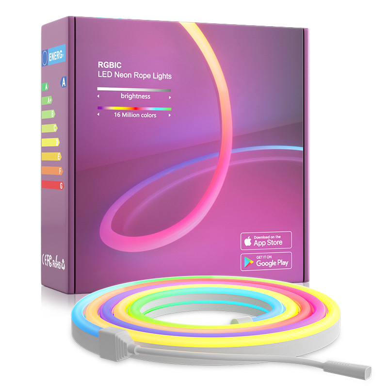 WiFi Bluetooth Music Dream Color LED Neon Strip Light Kit
