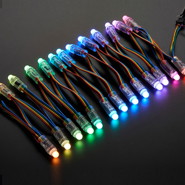 DC5V/12V WS2811 lumineuse luces Outdoor Waterproof 12mm Full Color Digital  Diffused Individually Addressable RGB Christmas LED Pixel Modules String  Lights [DC-WS2811-IP68-0.3W]