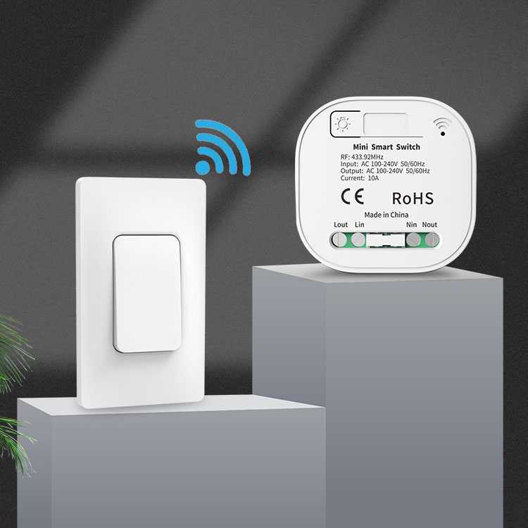 2PCS 2 Way WiFi Touch Light Switch TUYA APP Smart Stair Switch EU Plug for  Alexa