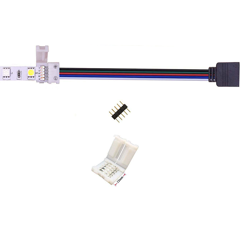 marge Draaien leeuwerik 5pin RGBW/RGBWW LED Strip Light 12mm Wide Jumper, RGBW LED Stripe 17cm Long  Converter Adapter Corner Connector to The Controller, Solderless Extension  Connector for RGBW LED Strips [RGBW-ACCESSORIE-008] - $0.89 :