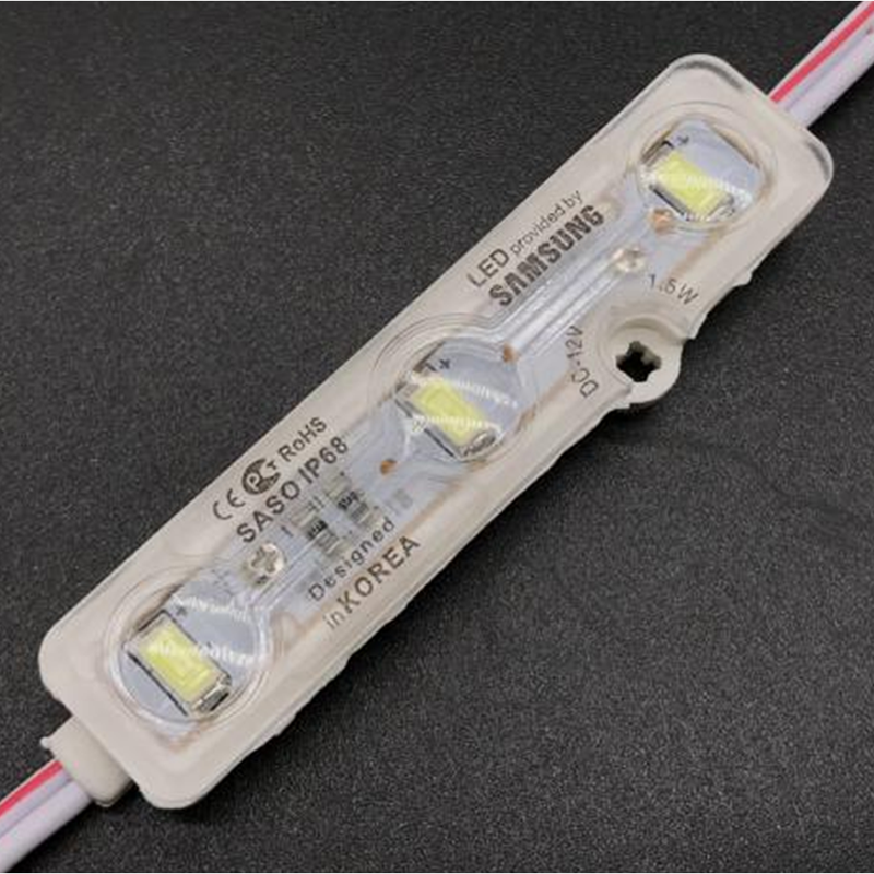 DC12V 1.2W 7 Colors Optional 66*19mm SMD5630 High CRI 90 Super Bright Linear Sign Modules, Single Color Waterproof IP65 LED Module String Lights, 20Pcs/String
