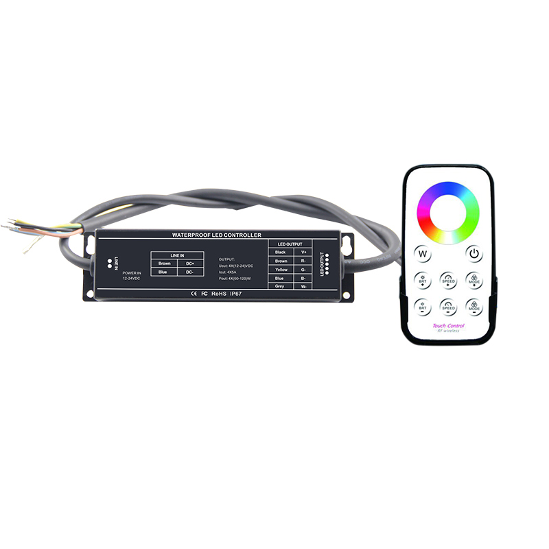 BC-R4-WP 4 Channels DC12-24V Waterproof RGB&RGBW LED Controller