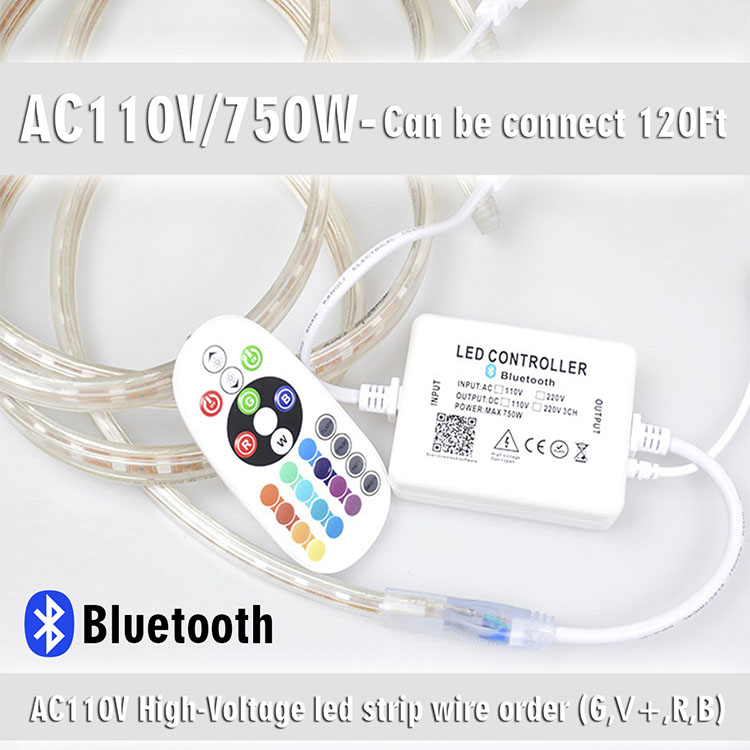 AC 120V 110V 220V 230V Bluetooth Phone APP Remote 21 Keys Music Sync RF IR  Wireless High Voltage Dimmer RGB LED Controller - China LED Dimmer, RF  Wireless Remote 100m