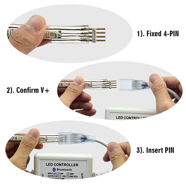 750Watt LED Dimmer for AC110V/220V LED String Light, Wireless Remote  Control Dimmer with 2 Prong Outlet, Timer Switch