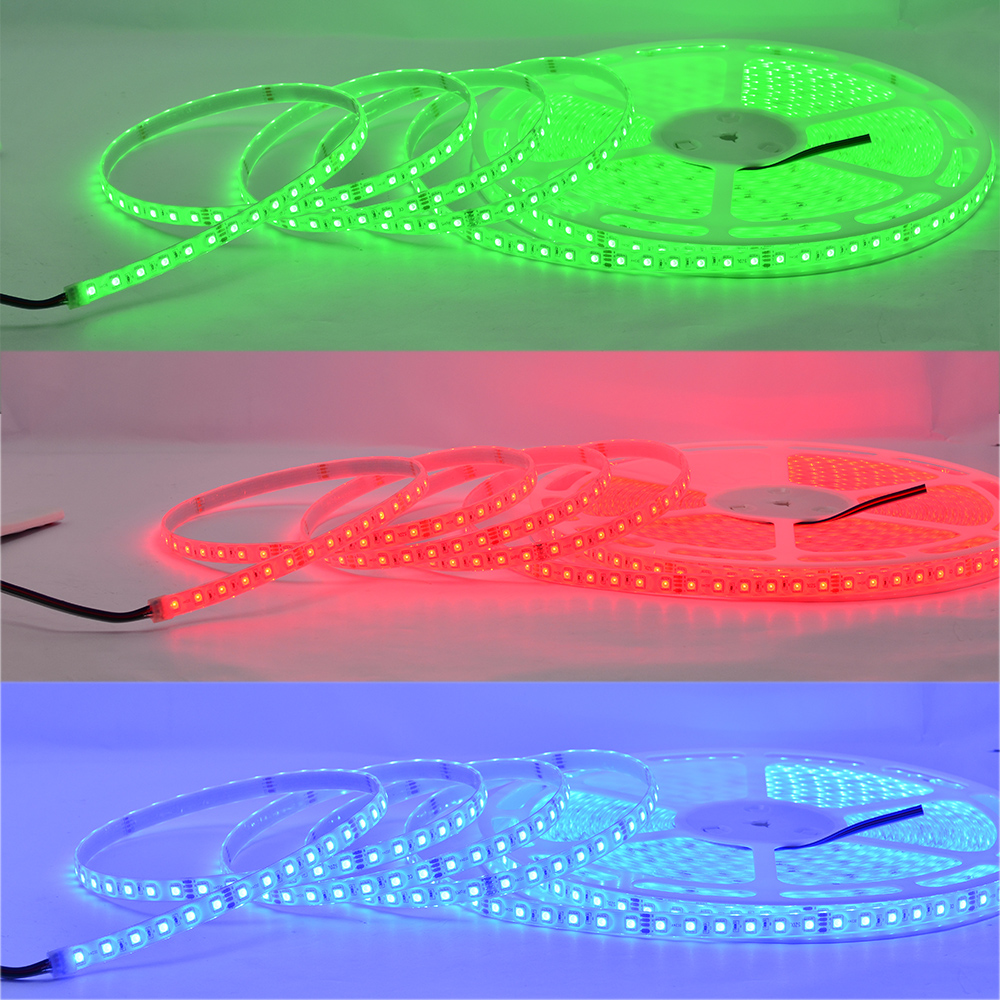 65.6ft Long LED Light Strips - RGB LED Color Changing Lights - DC24V No Voltage Drop