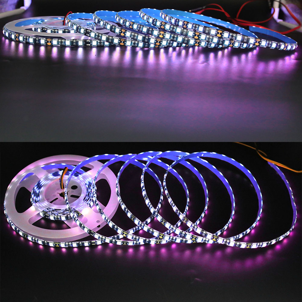 Black Light Strip 40 Ft/12M Flexible UV BLACK W LED Kit 720 Lamp Beads 12V PURPL 