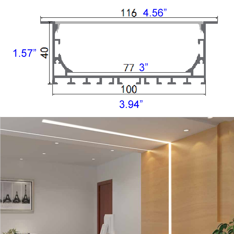 20M Led Profile Recessed Living Room Tv Home Decoration