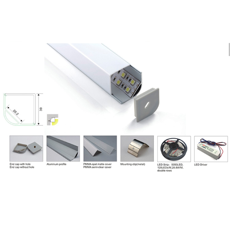 10m Aluminium Channel For LED Strip Light Cover PVC Profile Slim Diffuser