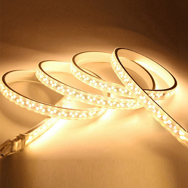 12mm 220v 180 LEDs/M Cool White Led Strip Light SMD 2835 IP67 Waterproof