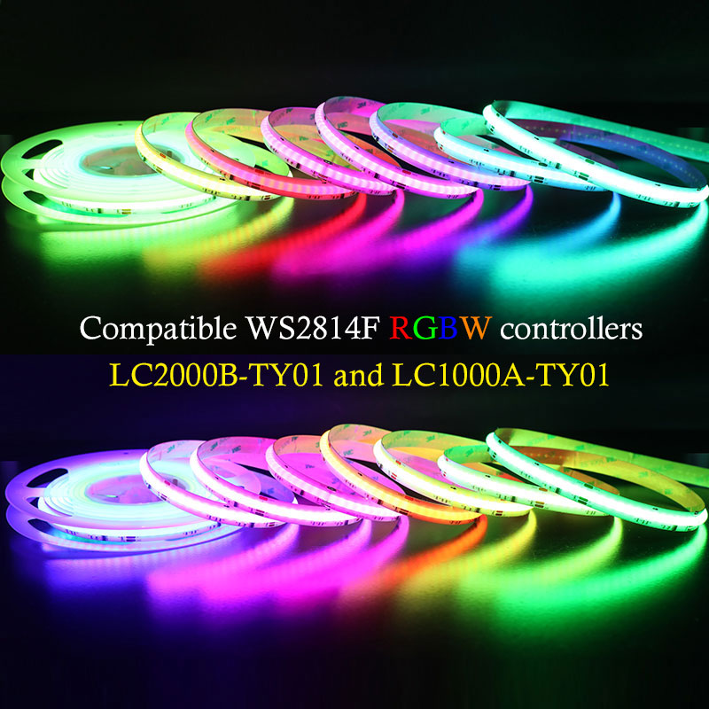 24 Volt WS2814 Fcob RGBWIC Addressable RGBW LED COB Light Strip