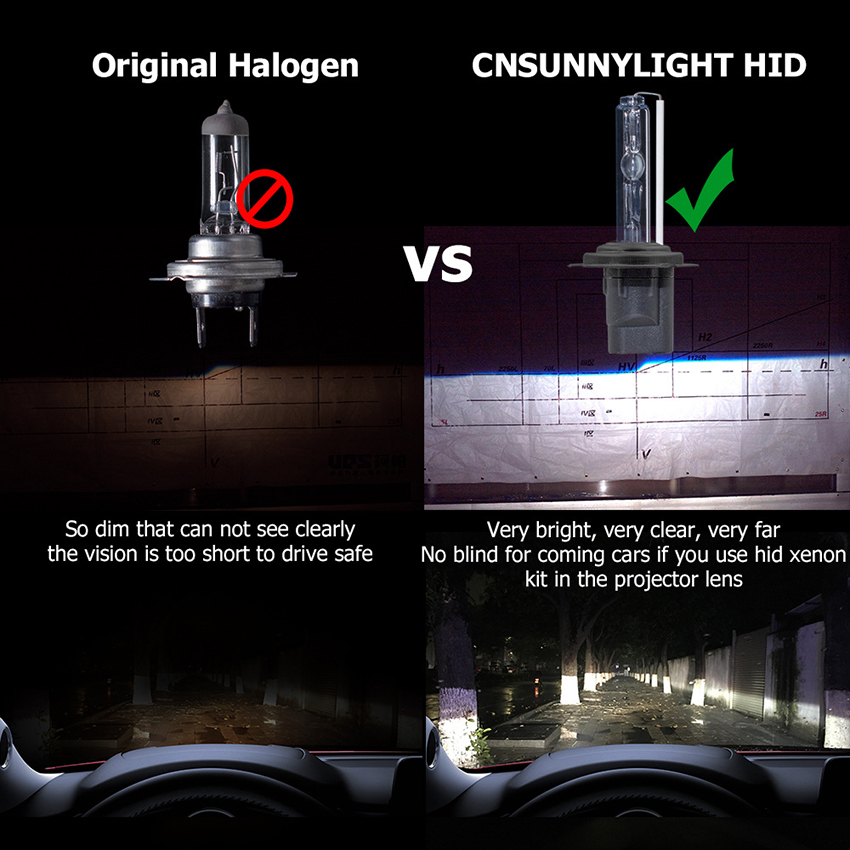 High quality H7 HID xenon bulbs