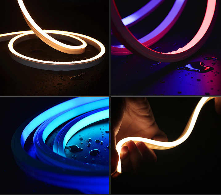 Large silicone neon led tube with size 100mm width and 70mmwidth