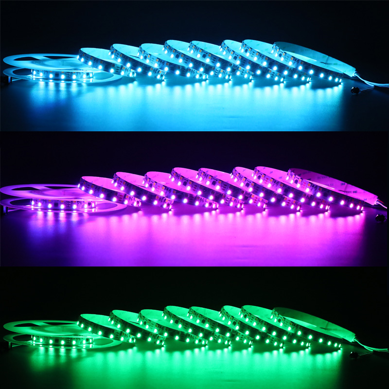 Double Row 5050 FW1906 RGBW+W Programmable LED Strip Lighting Effect