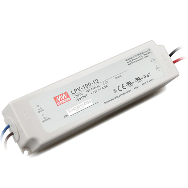  Mean Well LPV-100-12 100W Single Output Switching Power Supply  with 8.5 Amp Rated Current and 12V DC Voltage : Industrial & Scientific