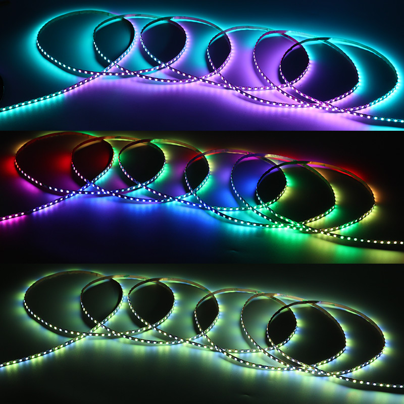 Mini 5mm WS2812 3535 RGB LED Strip Lights Addressable Color Changing Effect