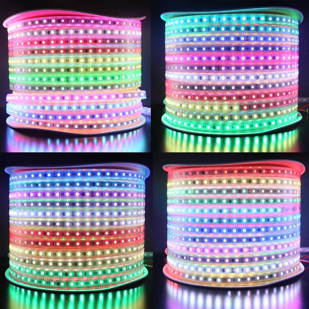 Dimmable LED Strip - 50m - RGB - 60 LEDs/m - IP65 - Plug & Play