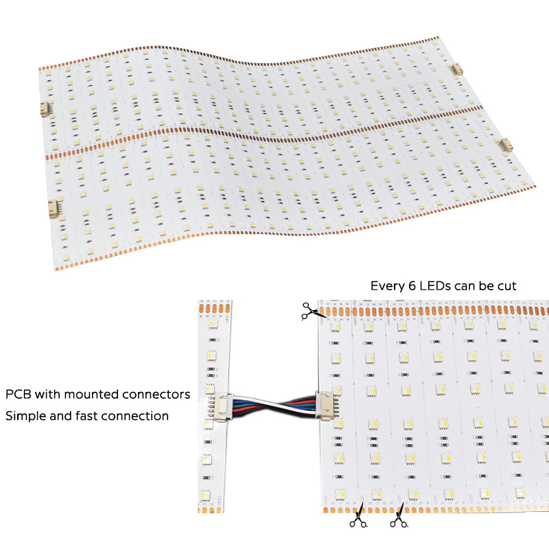 RGBW LED Sheet Light Easy Connection With Interconnector