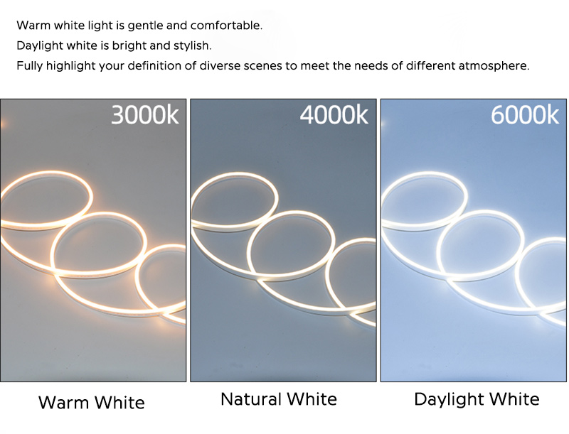 White LED Neon Flex Strip Lights Comparison