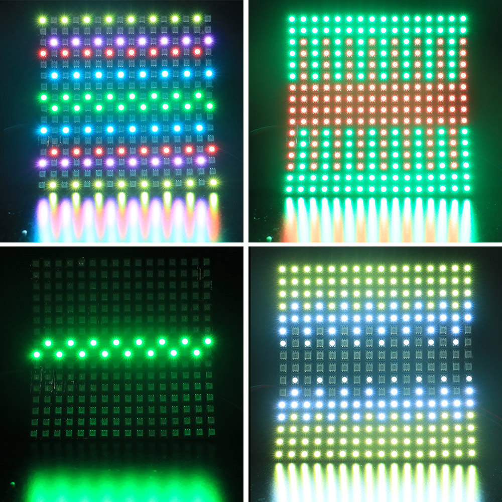 Custom 16x16 matrix display PCB. Designing and building a LED