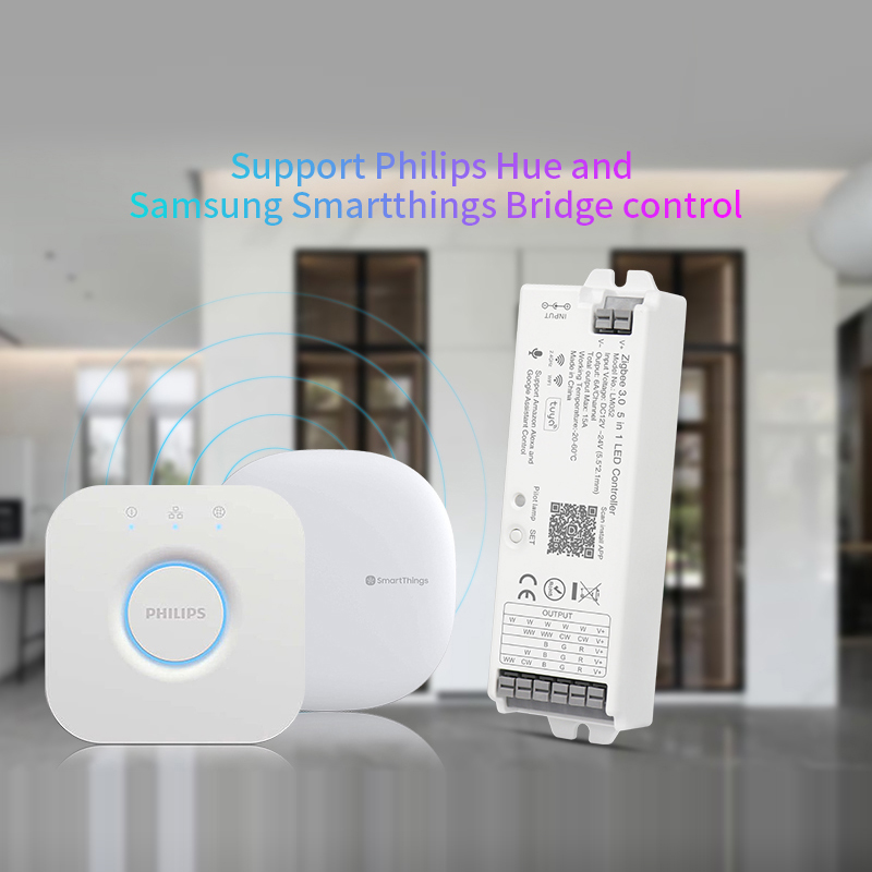 3mm Super Thin with Tuya Zigbee Wifi Controller COB LED Strip Kit Connect  to Alexa Google Assistant Smart Life Room Decor Light