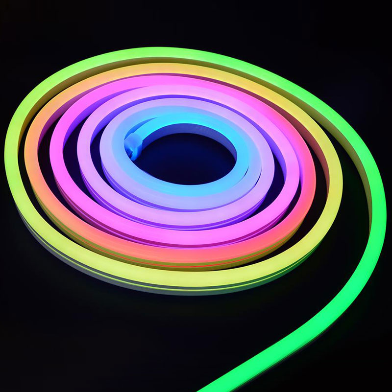 Outdoor Flexible Black Silicone Neon LED Strip Lights Kit