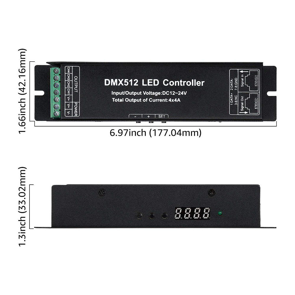 4-Channel DMX512 Decoder