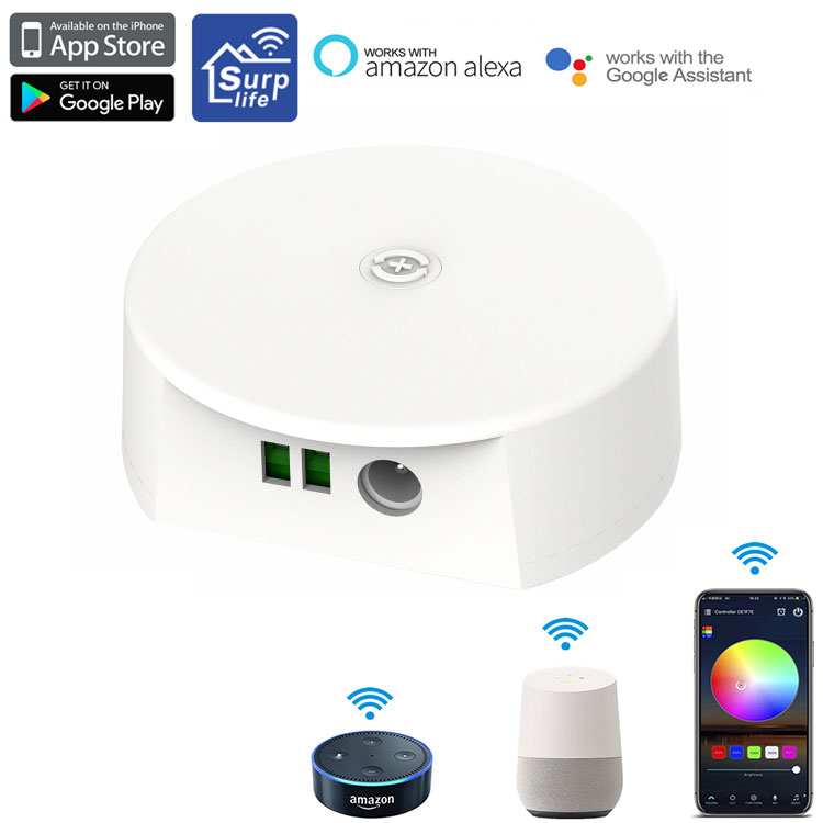 Wireless Smart WiFi LED RGB Light Strip Music Controller For Alexa Google Home