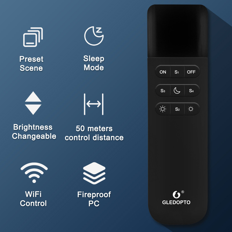 WLED Remote For Gledopto ESP32 ESP8266 Controllers