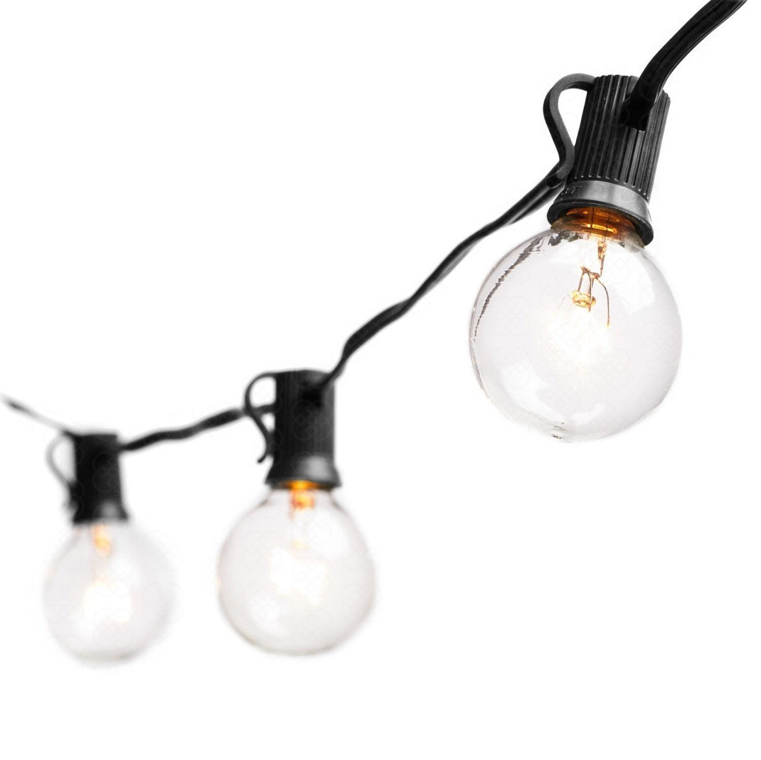 Ac110v Tungsten Lamp String Lights With G40 Bulbs 25ft