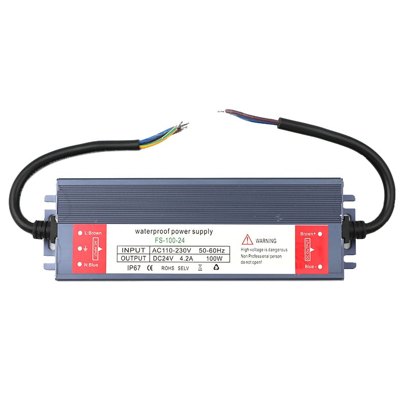 100W4.2A DC24V Constant Voltage Outdoor Waterproof IP67 Switching LED Driver Transformer Power Supply For LED Light Strips 100W4.2A DC24V Constant Voltage Outdoor Waterproof IP67 Switching LED Driver Transformer Power Supply For LED Light Strips