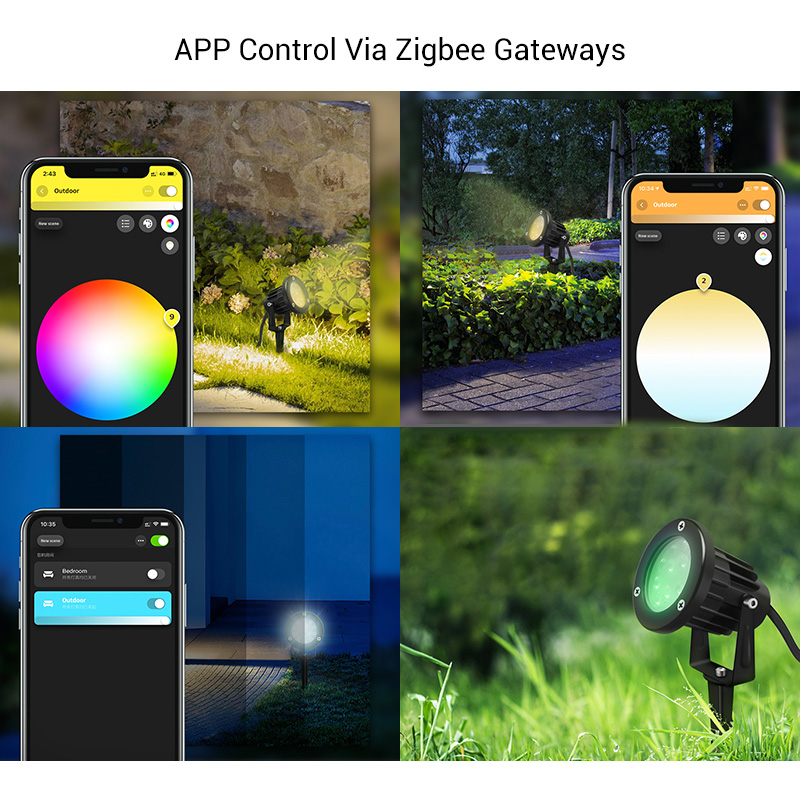 Gledopto Zigbee & RF Low Voltage 24V LED Landscape Spot Lights RGB+CCT 7W GL-G-003P Gledopto Zigbee & RF Low Voltage 24V LED Landscape Spot Lights RGB+CCT 7W GL-G-003P