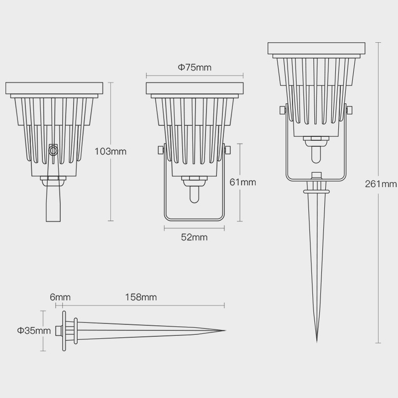 Gledopto Zigbee & RF Low Voltage 24V LED Landscape Spot Lights RGB+CCT 7W GL-G-003P Gledopto Zigbee & RF Low Voltage 24V LED Landscape Spot Lights RGB+CCT 7W GL-G-003P