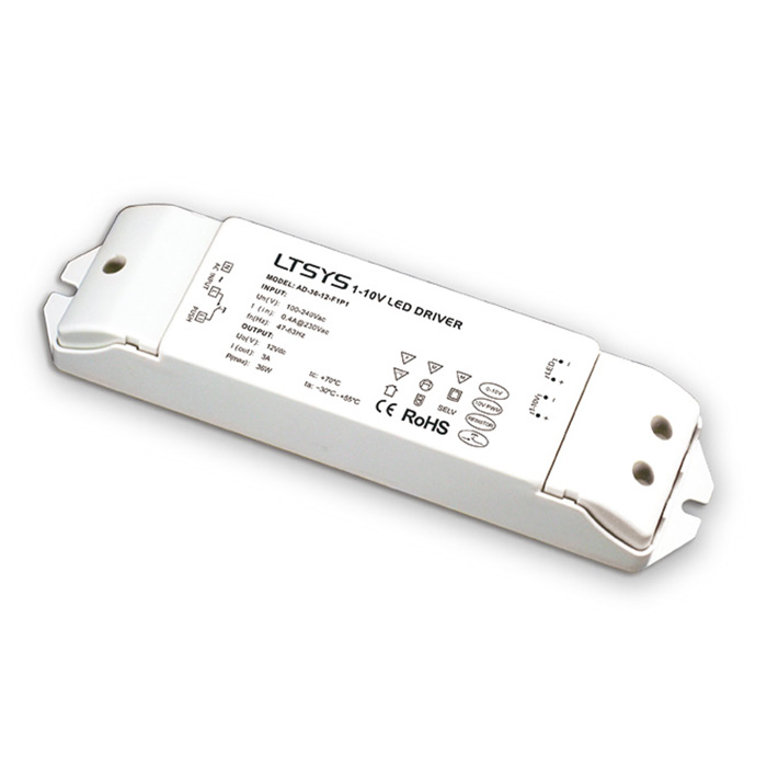 LCI Transformateur LED dimmable DIM PUSH et 1-10v 75w 12v IP20 1750130