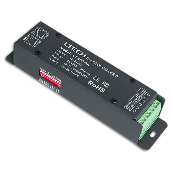 3CH CV DMX Decoder LT-853-6A [LT-853-6A]