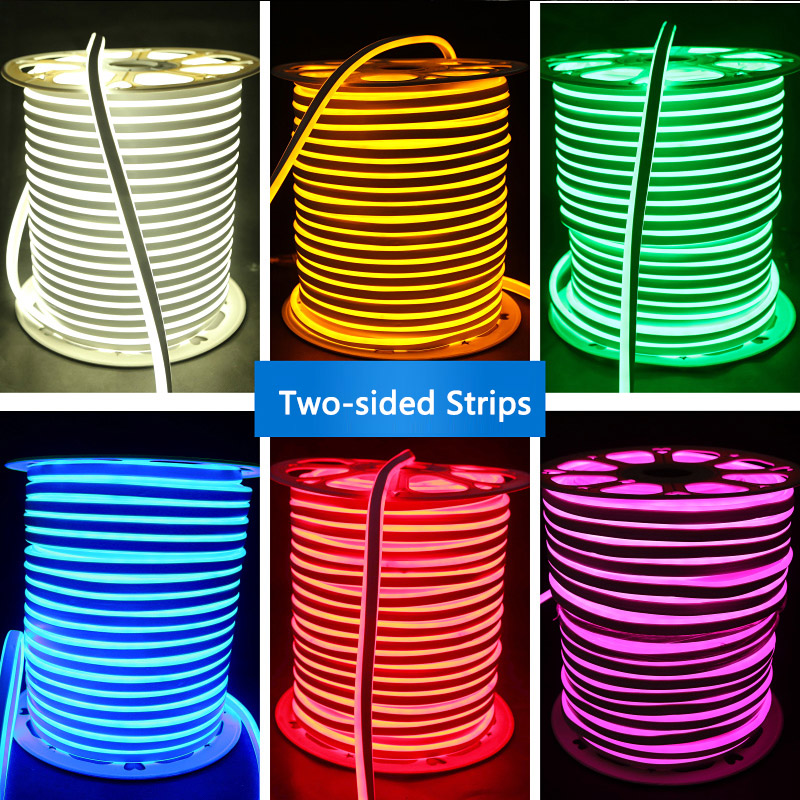 aardappel Lucht straf 110V/220V Single Color RGB Color Changing LED Neon Light Strip