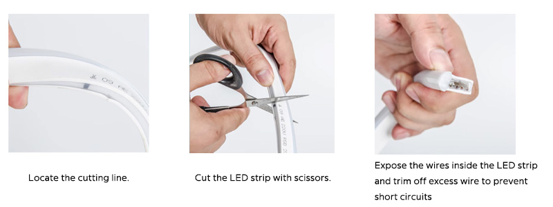 Neon LED Strip Cutting Instruction One