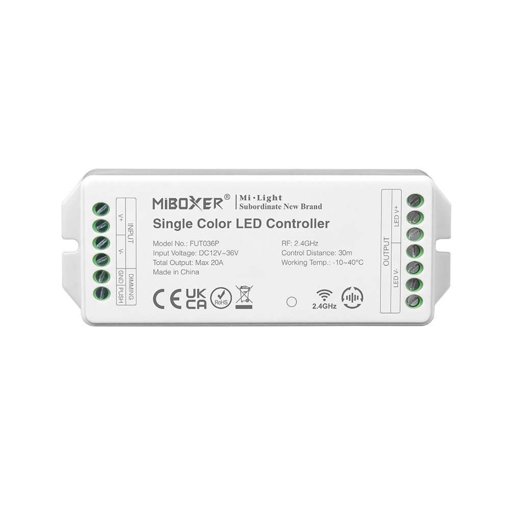 Single Color LED Controller (20A High Current Output) FUT036P