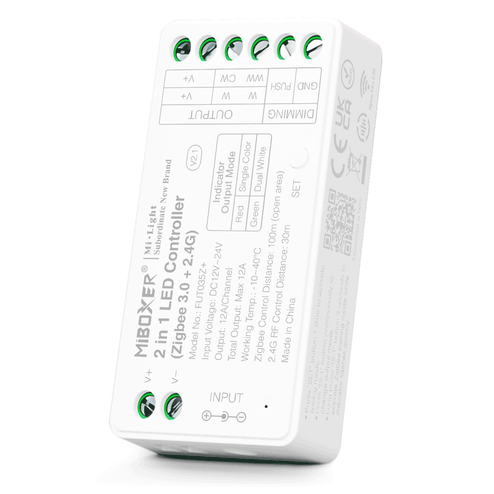 Dual White LED Controller (Zigbee 3.0) FUT035Z