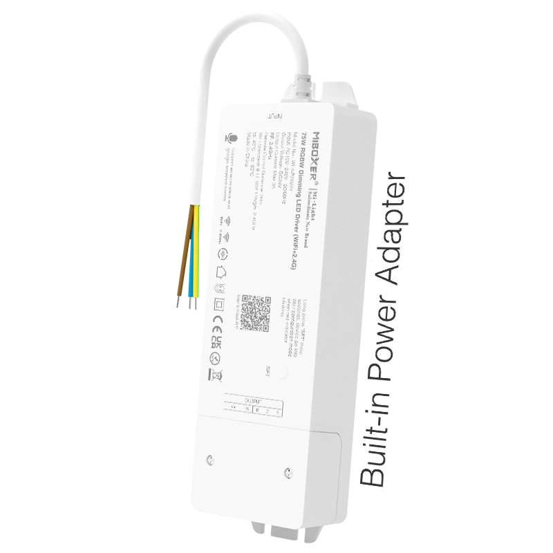 75W RGBW Dimming WiFi Bluetooth RF 2.4G Alexa&Google Home LED Controller Driver