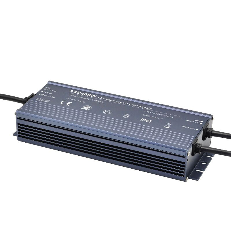 AC220V 400W16.7A DC24V Ultra Slim Constant Voltage Outdoor Waterproof IP67 LED Power Supply For LED Light Strips