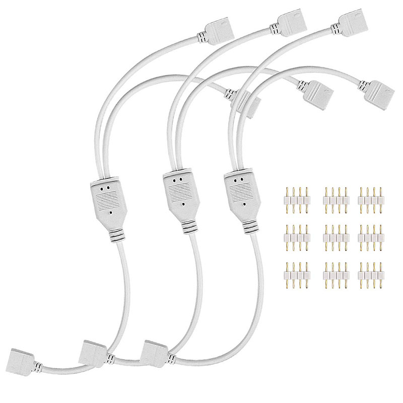 LED Strip Connector 4 Pin 10mm RGB Connector 5050 3528 RGB LED