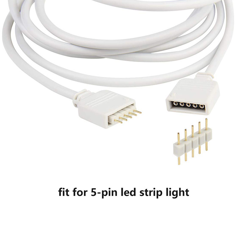5 Pin RGBW LED Strip Light Extension Cable, Sold By Meter