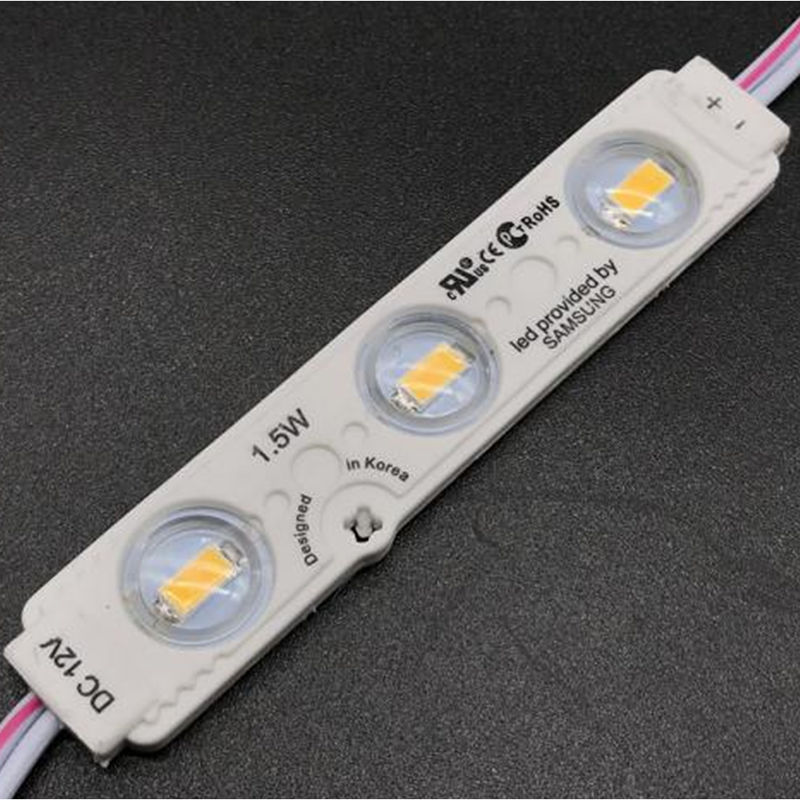 DC12V 1.2W 7 Colors Optional 65*15mm SMD5630 High CRI 90 Super Bright Linear Sign Modules, Single Color Waterproof IP65 LED Module String Lights, 20Pcs/String