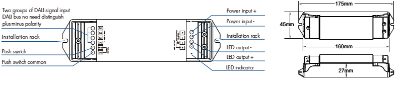 Constant Voltage DALI DT6 LED Lights Dimmer DA1 Structures