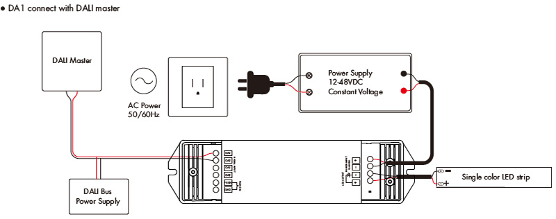 Constant Voltage DALI DT6 LED Lights Dimmer DA1 Wiring Diagram