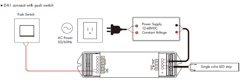 Constant Voltage DALI DT6 LED Lights Dimmer DA1 Wiring Diagram
