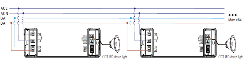 DA-20A-2 CCT Constant Current Controlled LED Driver  Wiring diagram