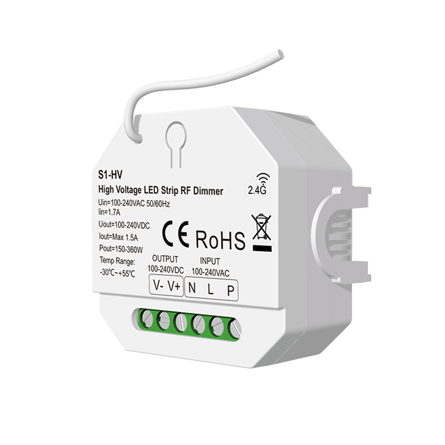 High Voltage RF LED Light Dimmer Controller S1-HV