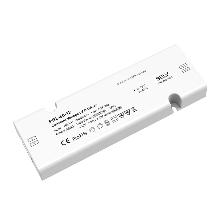 60W 12V 1CH Constant Voltage LED Cabinet Light Driver PBL-60-12